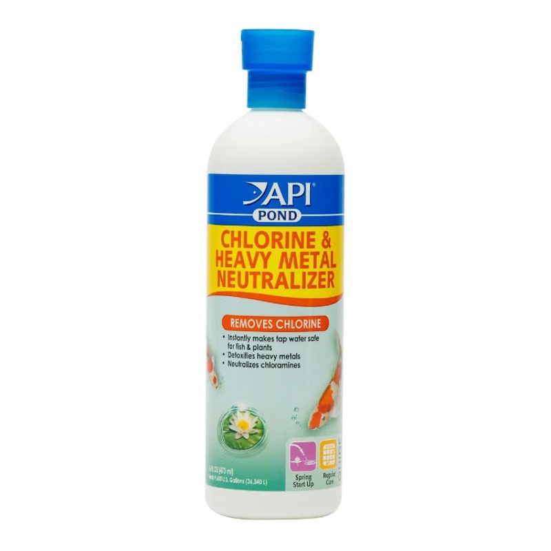 API Pond Chlorine & Heavy Metal Neutralizer 16 oz