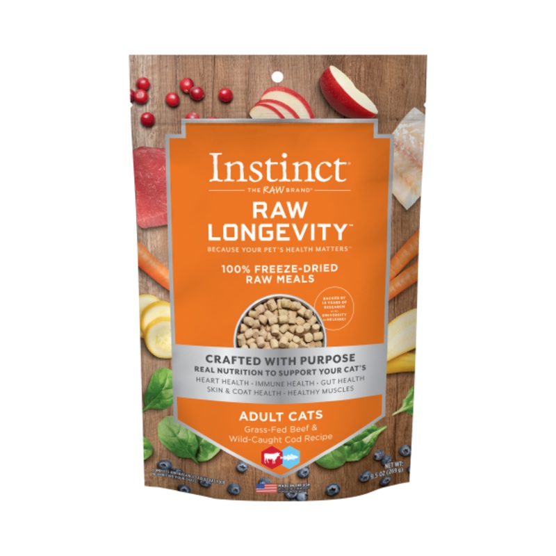 Instinct Cat Raw Longevity Beef & Cod 9.5oz