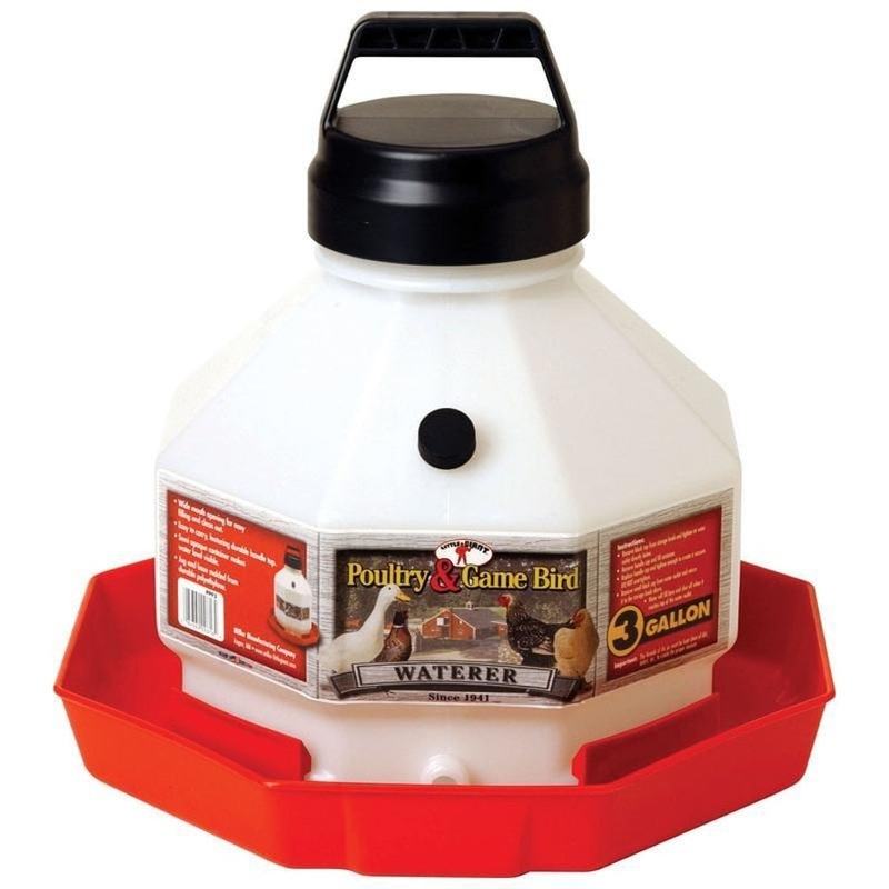 Little Giant Plastic Poultry Waterer 7 GAL RED