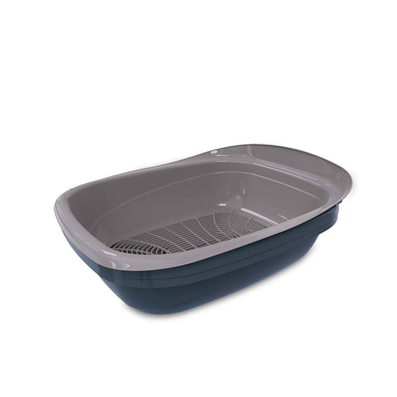 Petmate Simple Sifting Litter Pan Blue/Gray Color One Size