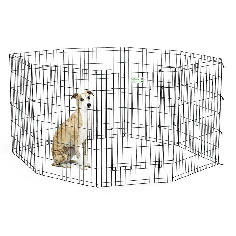 36 Black Exercise Pen with Full MAX Lock Door