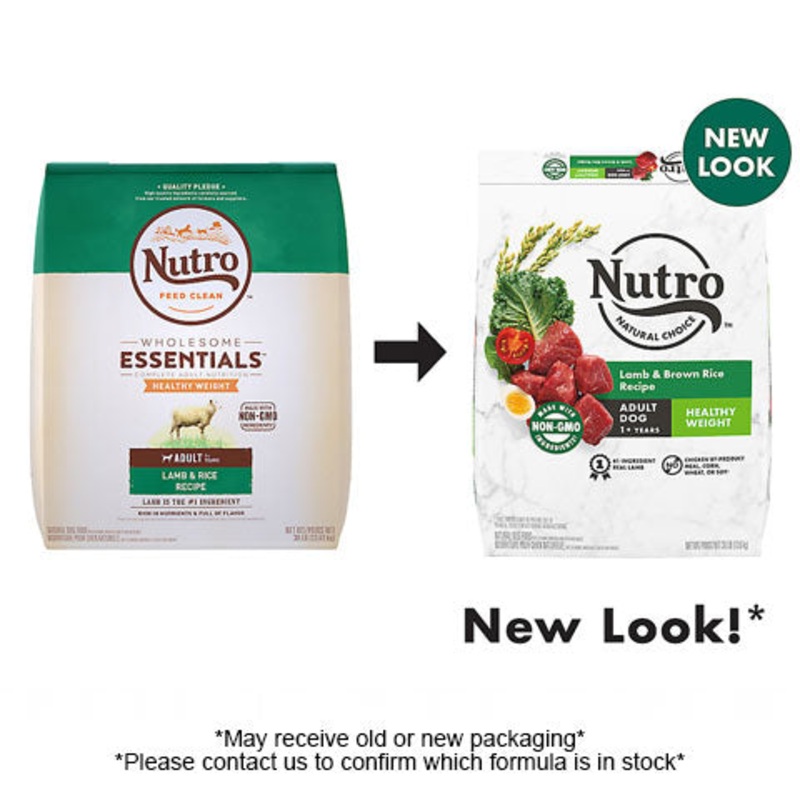 Nutro Natural Choice Adult Healthy Weight Lamb & Brown Rice Recipe Dry Dog Food 30-lb