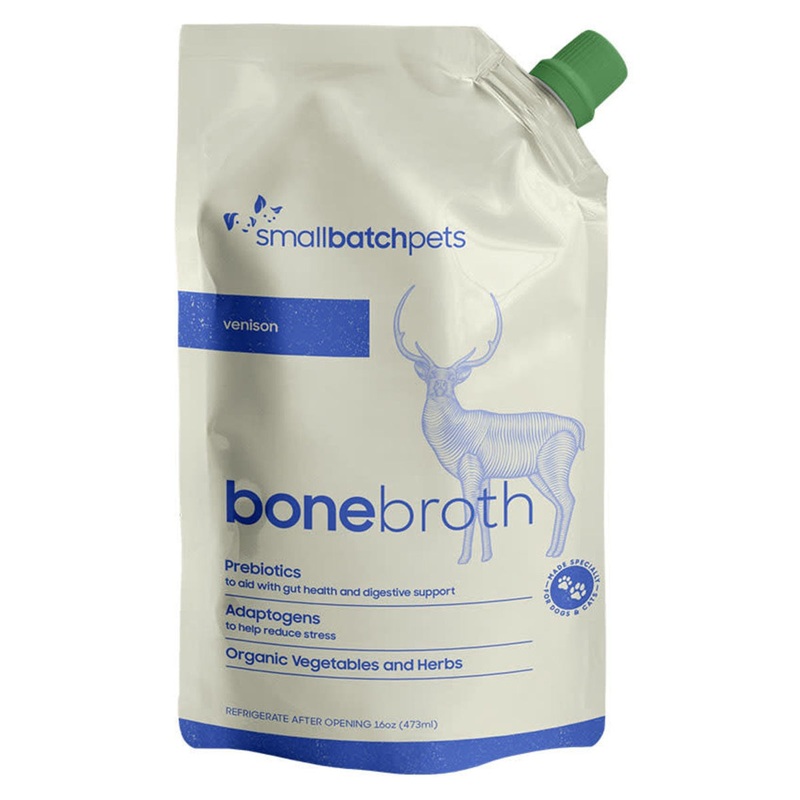 Smallbatch Venison Bone Broth Cat & Dog Treat 16oz