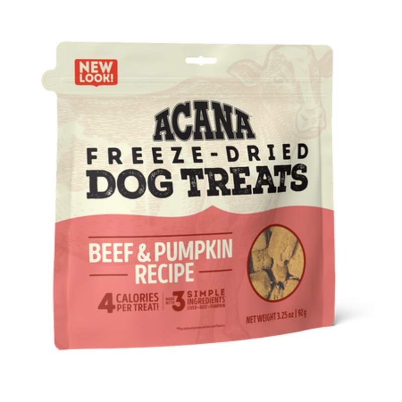 ACANA Beef & Pumpkin Freeze-Dried Treats 3.25 Oz