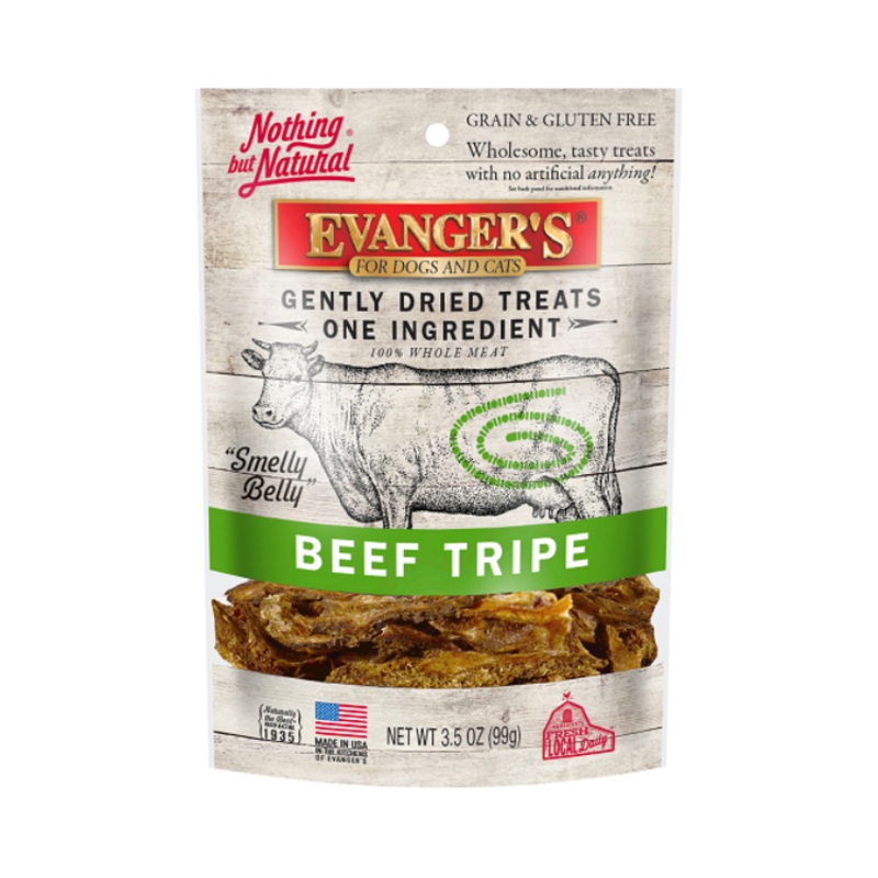 Evanger’s Gently Dried Beef Tripe Dog & Cat Treats – 3.5 oz