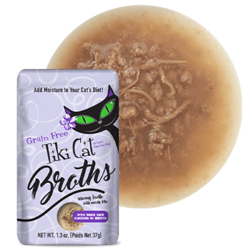 Tiki Cat Broth Pouch Duck Chicken 1.3oz