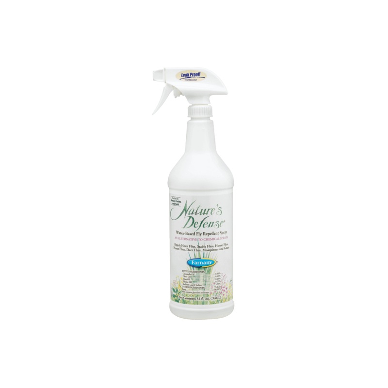 Farnam Nature’s Defense Water-Based Fly Repellent Spray 32 oz