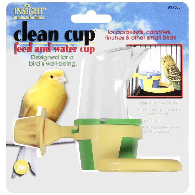 JW Pet Clean Cup Bird Feed and Water Cup