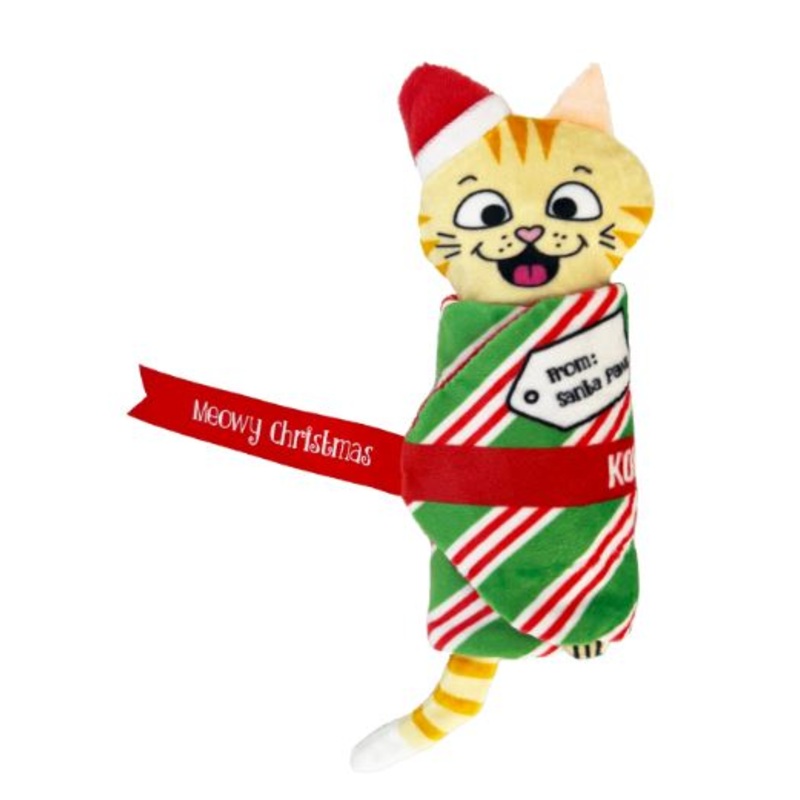 KONG Holiday  Pull-A-Partz Present Cat Toy