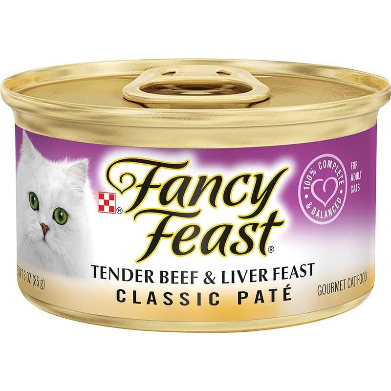 Purina Fancy Feast Classic Grain Free Wet Cat Food Pate, 3 oz Cans (case of 24)