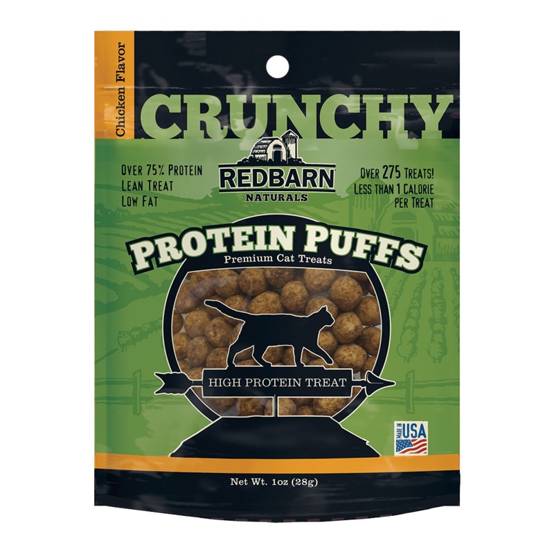 Redbarn Naturals Protein Puffs Chicken Flavor Cat Treats 1-oz