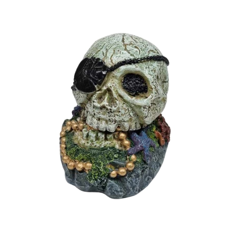 WLPET – Pirate Skull – Aquatic Ornament