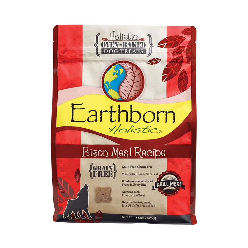Earthborn Holistic Grain Free Bison Meal Recipe Dog Biscuits 2 Lbs