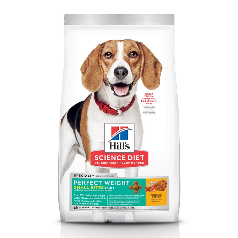 Hill’s Science Diet Perfect Weight Chicken Recipe Small Bites Adult Small Breed Dry Dog Food 4lb