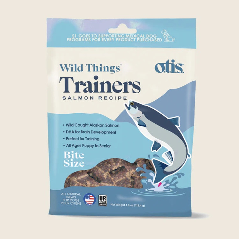 Otis Wild Things Trainers Salmon Recipe Dog Treats 4 oz