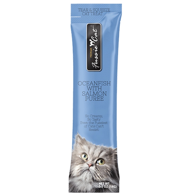 Fussie Cat Oceanfish with Salmon Pure .5 Oz, Single