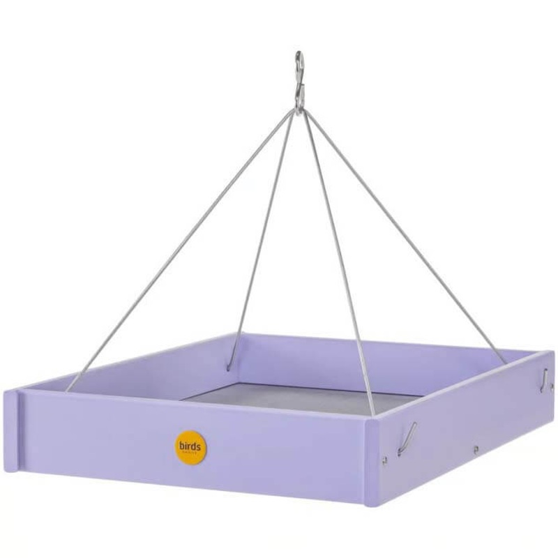 Hanging Platform Bird Feeder, Purple