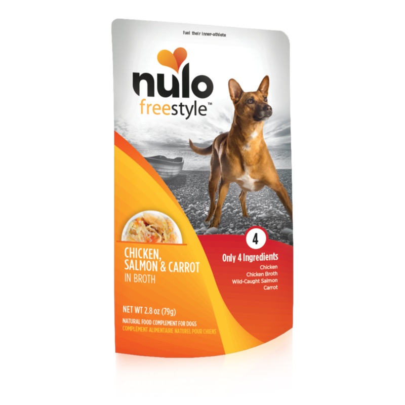 Nulo FreeStyle Chicken, Salmon & Carrot in Broth Recipe for Dogs 2.8-oz