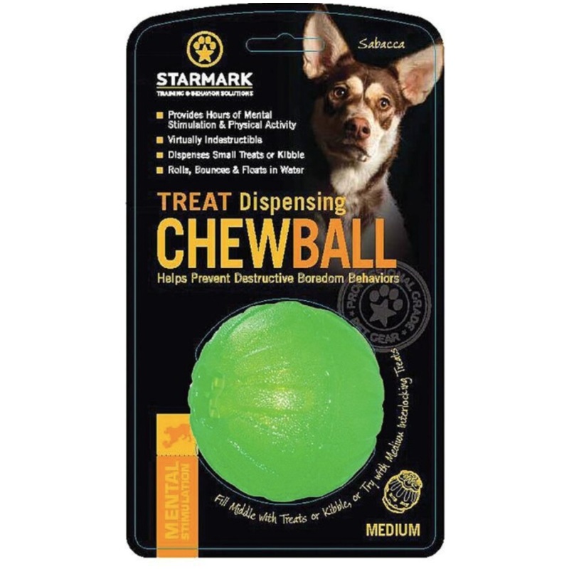 Starmark Treat Dispensing Chewball Small