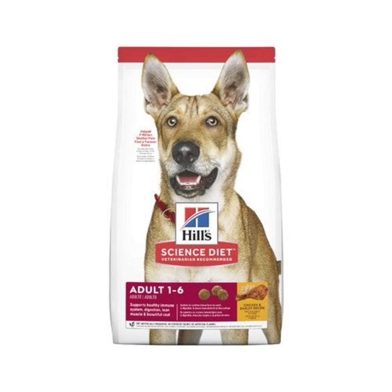 HILL’S SCIENCE DIET DOG DRY ADULT 1-6 CHICKEN & BARLEY 3KG