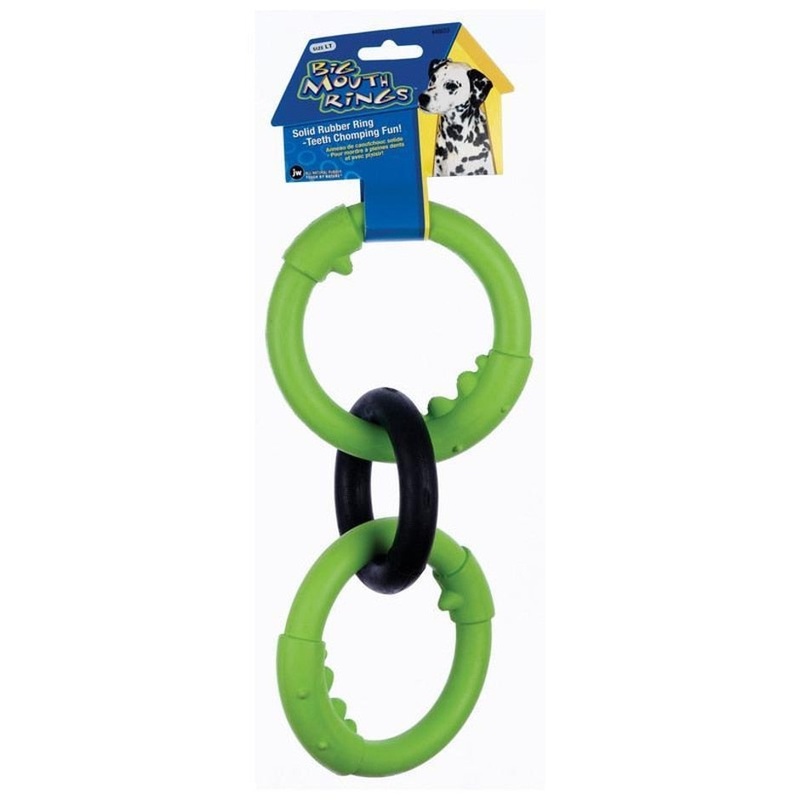 JW Big Mouth Triple Ring Dog Toy Small