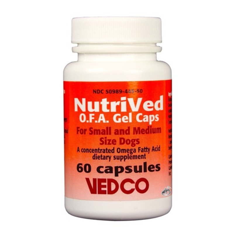 NutriVed OFA Gel Caps for Dogs Small & Medium 60 count