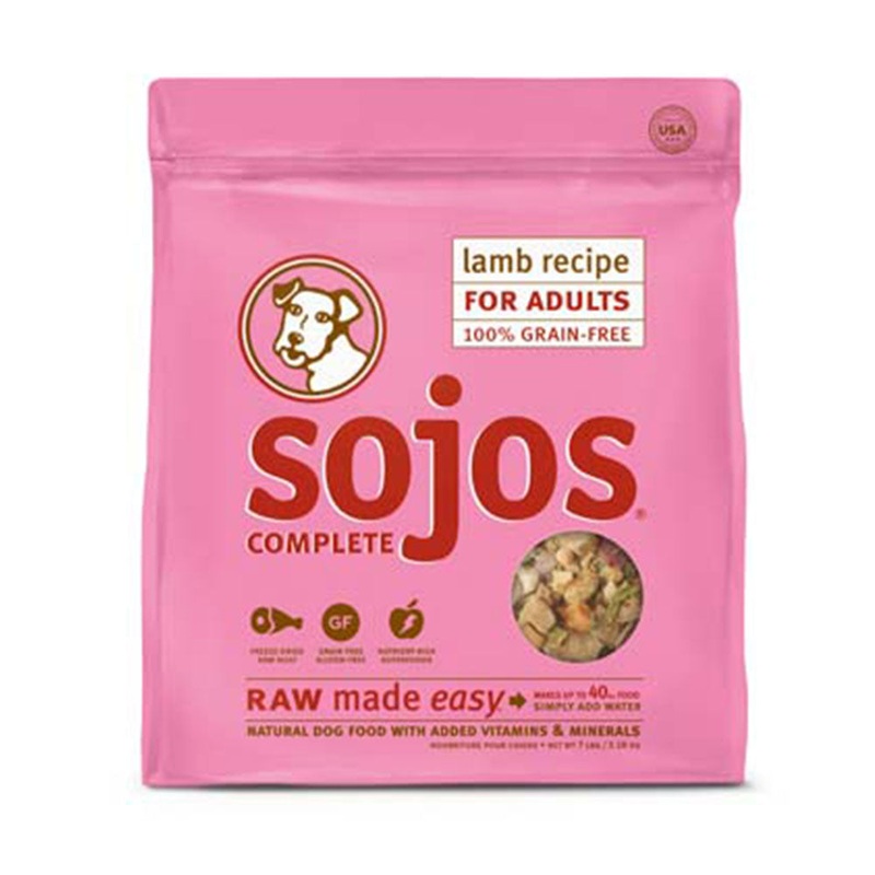 Sojos Complete Grain Free Lamb Recipe Dog Food 7 Lbs