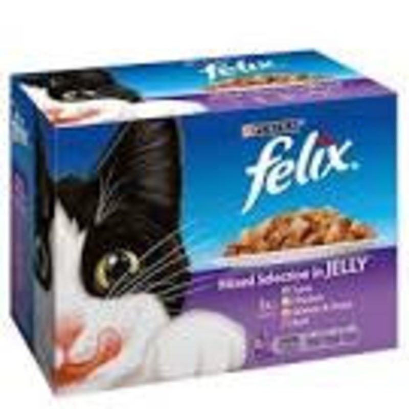Felix Cat Pouch MPkMixed 12Pk 100g