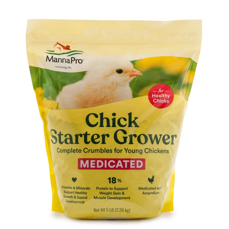 Manna Pro Medicated Chick Starter 5lb 5 lb