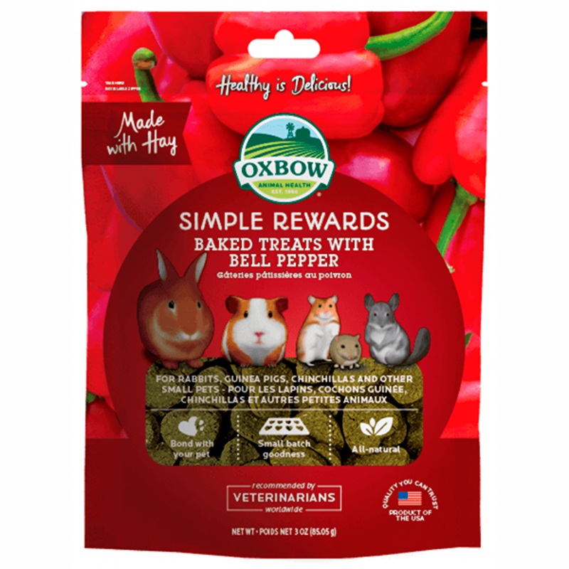 Simple Rewards All Natural Oven Baked Small Animal Treats Bell Pepper 2oz