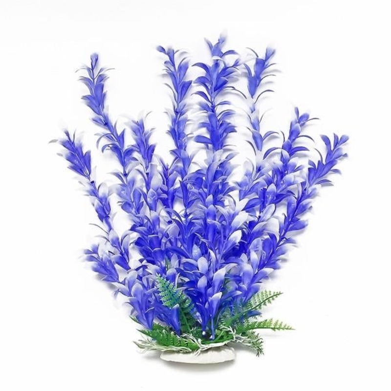 Bacopa-Like Realistic Fake Plant with Weighted Base for Aquariums 6 in