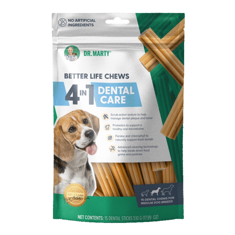 Dr. Marty’s Better Life Chews 4-in-1 Dental Care – Medium