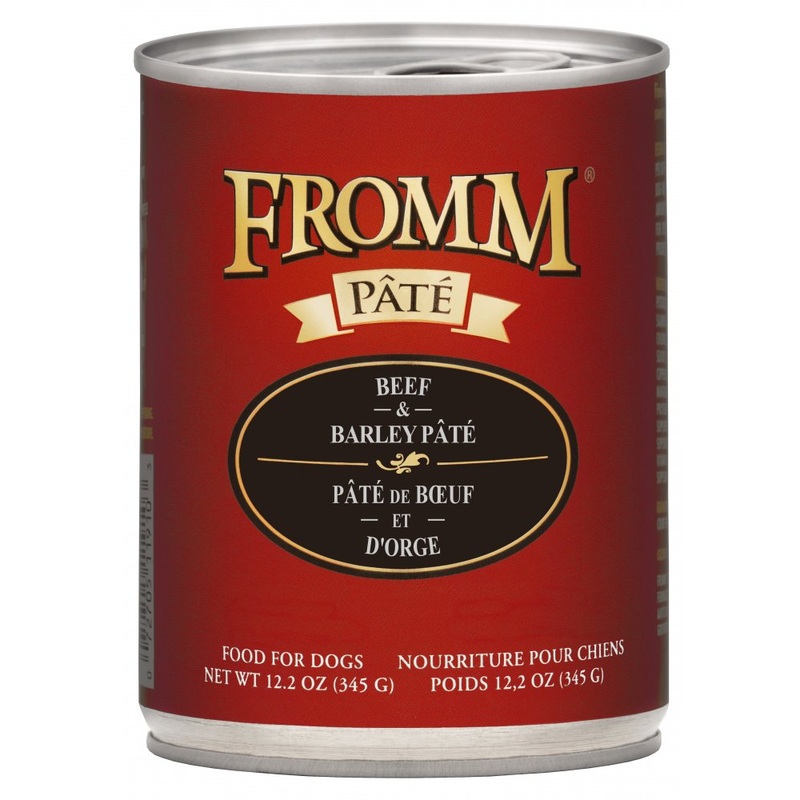 Fromm Canned Beef & Barley Pte Dog Food 12/12.2oz Case of Cans