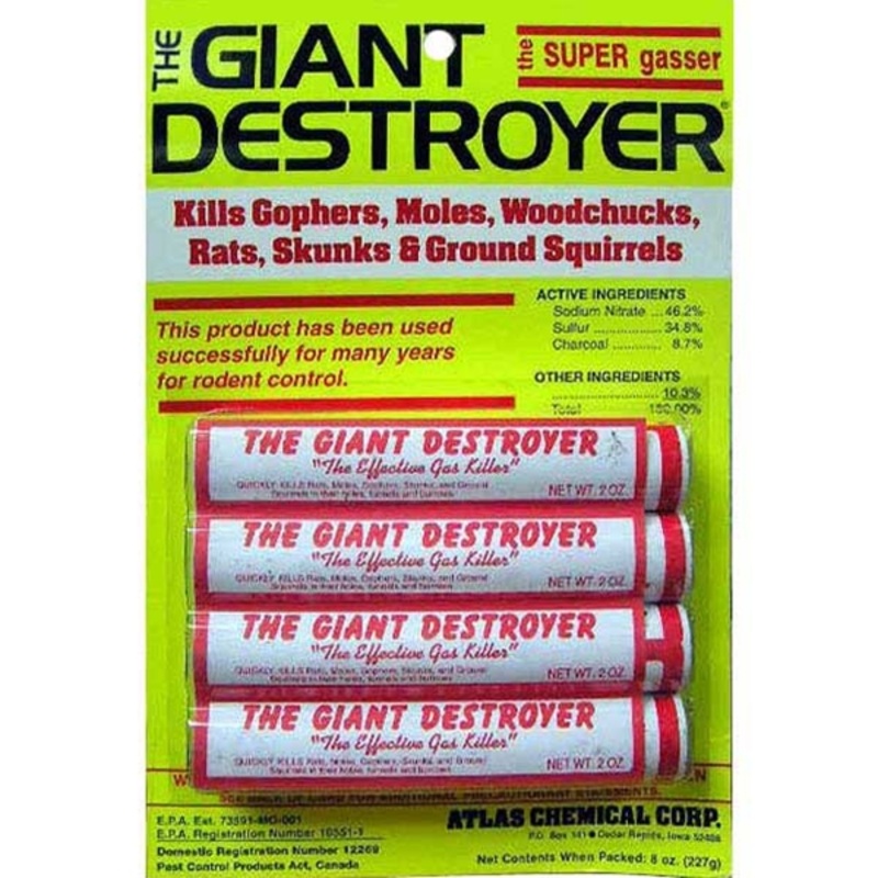 ATLAS GIANT DESTROYER MOLE SMOKE KILLER 0.5 lbs