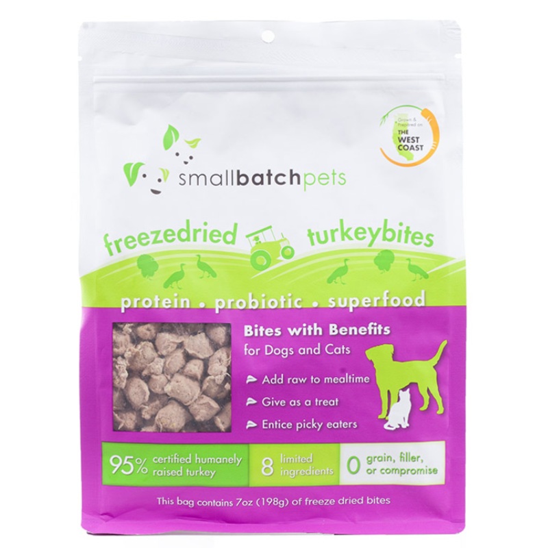 Smallbatch Freeze Dried Turkeybites 7 Oz
