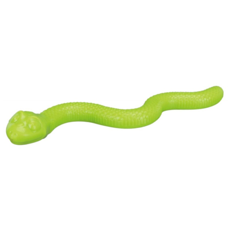 Snack Snake Slow Feeder & Treat-Dispensing Dog Toy Green 16.5 in