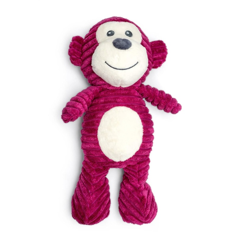 ThoozyPet Tuff & Cuddly Monkey Plush Dog Toy 12.6 in