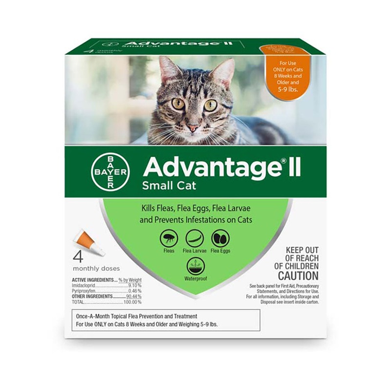Advantage II Flea Treatment for Small Cat 4 Dose