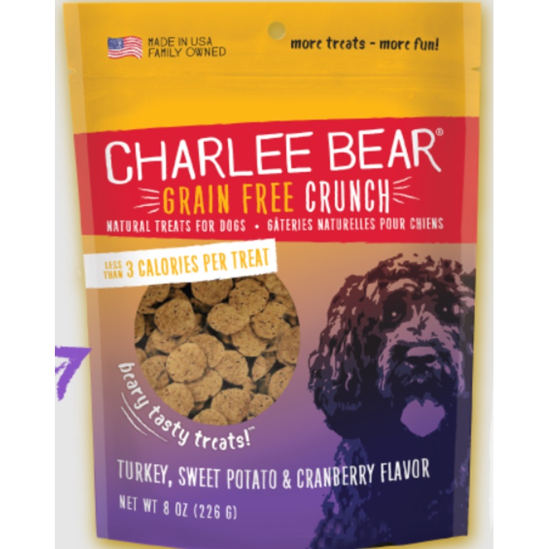 Charlee Bear Grain-Free Bear Crunch Turkey, Sweet Potato & Cranberry Flavor