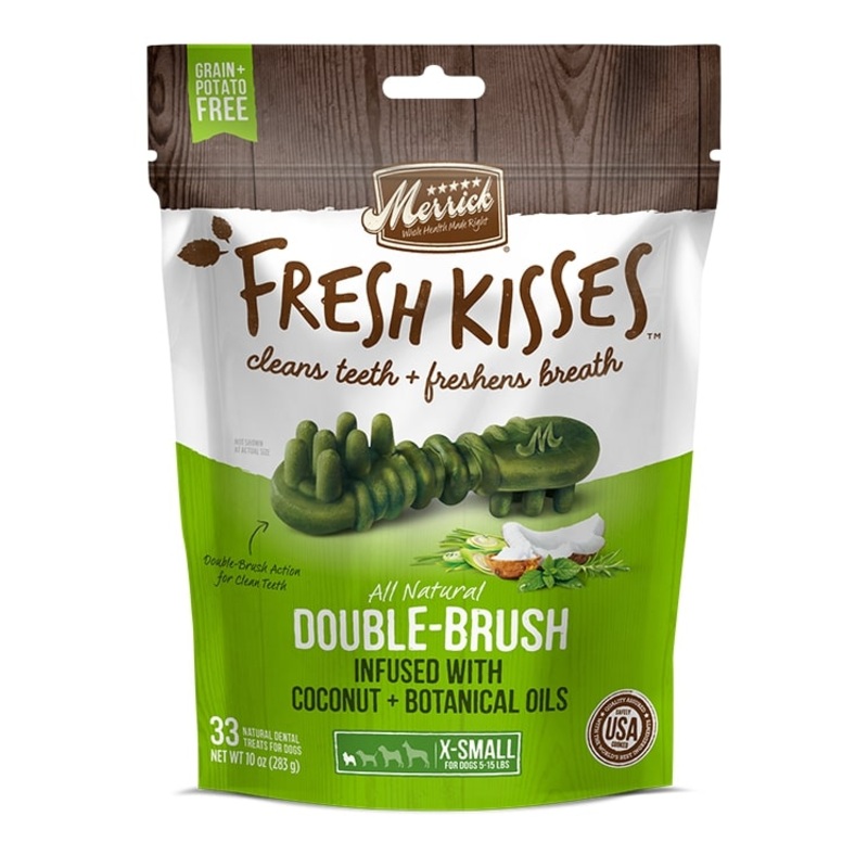 Merrick Fresh Kisses Dental Treats – Infused with Coconut Oil for XS Dogs 170g/20 treats