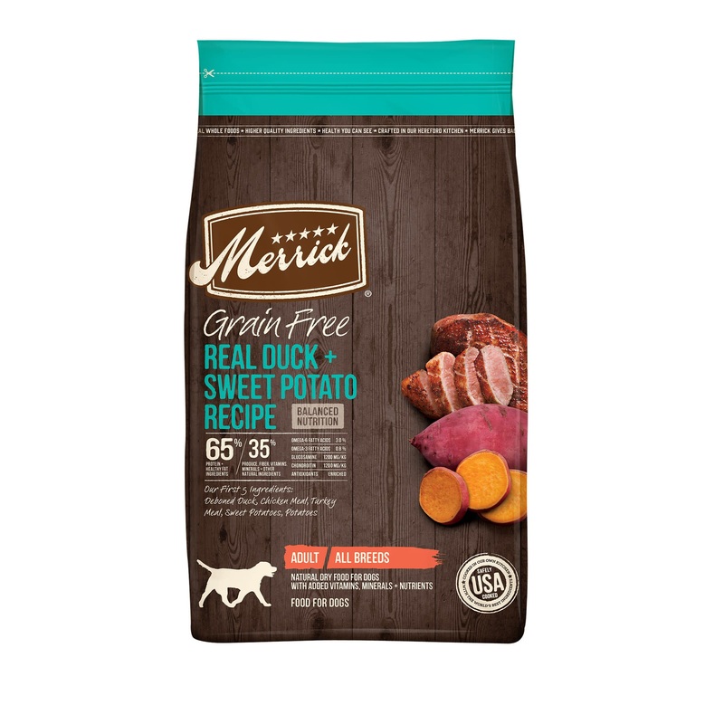 Merrick Grain Free Dry Dog Food Real Duck & Sweet Potato Recipe – 22 lb Bag