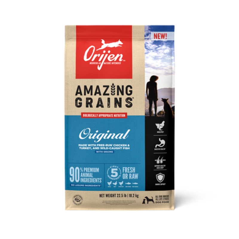 ORIJEN Amazing Grains Original High Protein Dry Dog Food