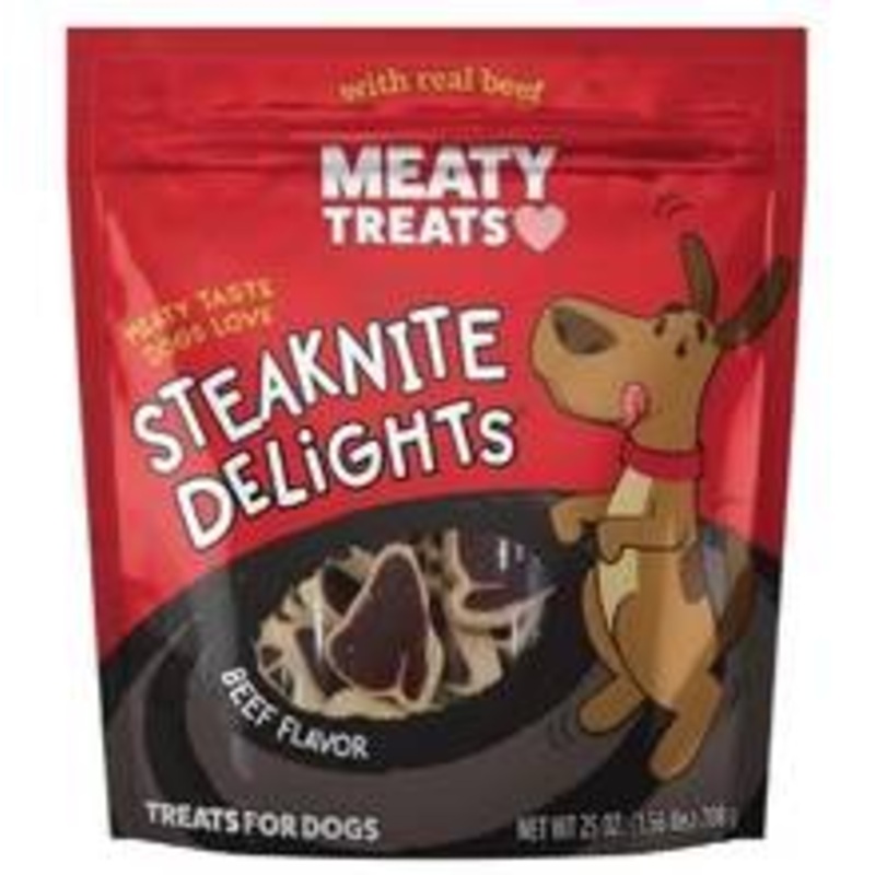 Sunshine Mills Steaknite Delites Gourmet Meaty Treats for Dogs 25 oz