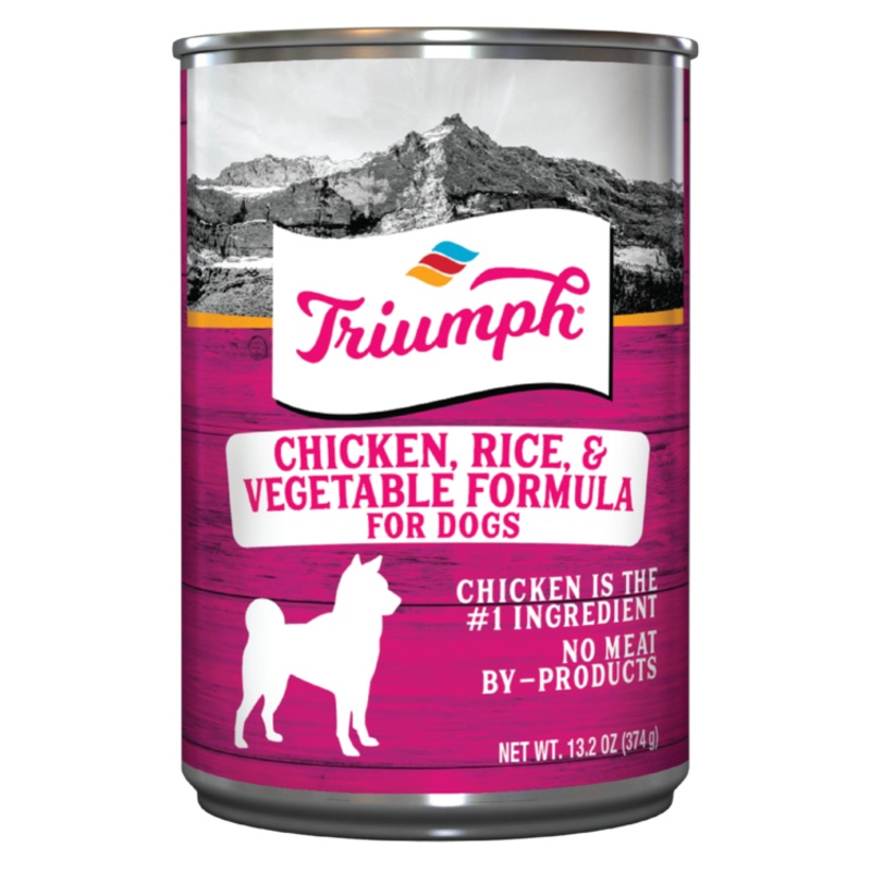 Triumph Chicken, Rice, & Vegetable Formula Dog Food 13.2oz Can