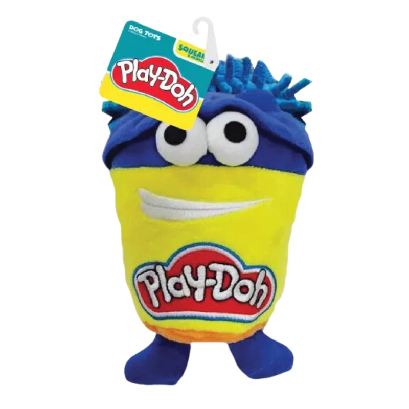 Hasbro Play-Doh Do-Doh Squeak And Crinkle Plush 7″ Dog Toy