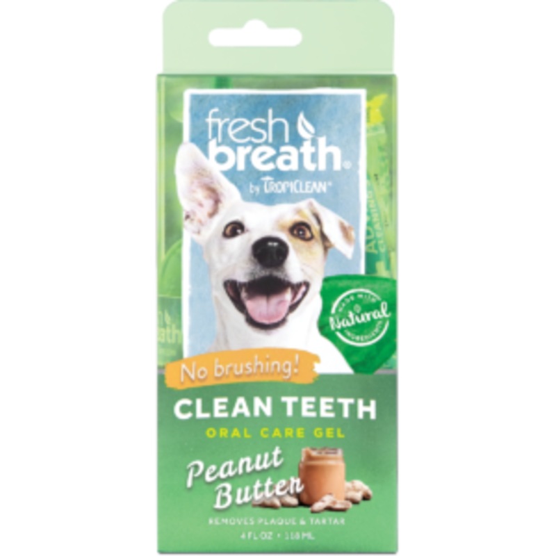 Tropiclean Fresh Breath Oral Gel Peanut Butter 118ml Dog
